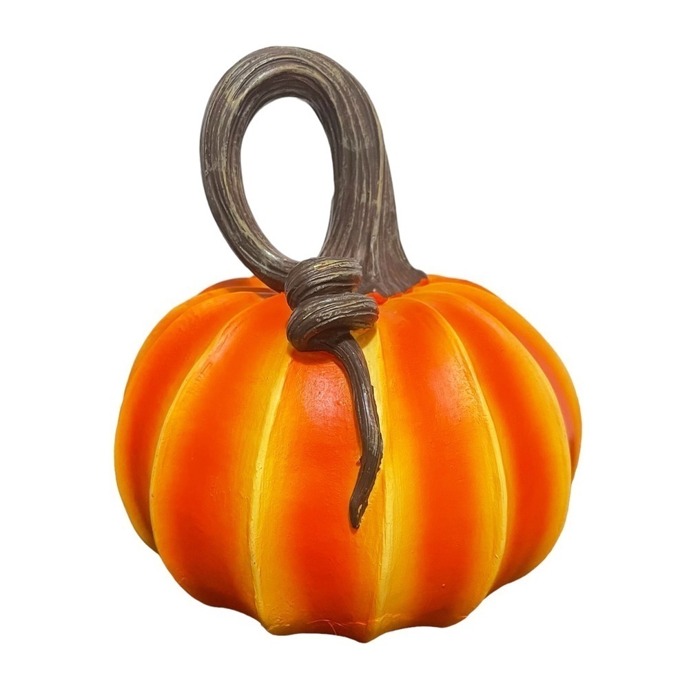 Orange Long Stem Resin Pumpkin Fall Home Decor